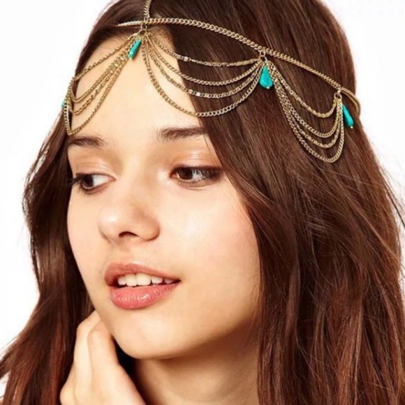 FREE when bundled! Turquoise Festival Headchain! - Picture 8 of 8